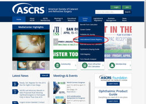 ASCRS link to ectasia registry